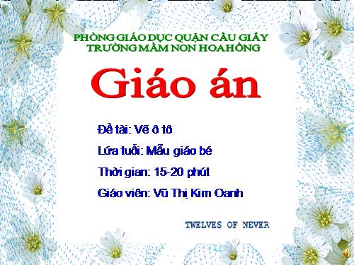 Giáo án: Vẽ ô tô