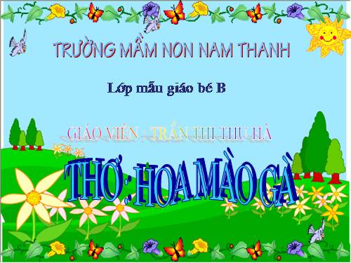 tho:hoa mao ga