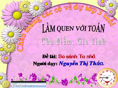 So sánh to nhỏ