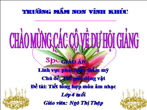 linh vuc phat trien tham my( the gioi dong vat)