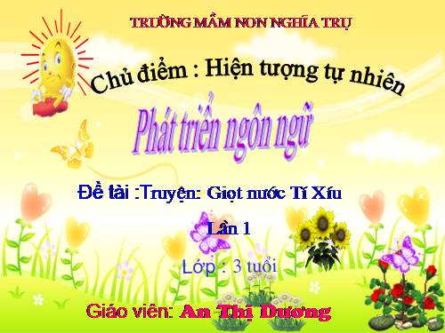 giot nuoc ti xiu