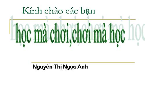 chơi mà học