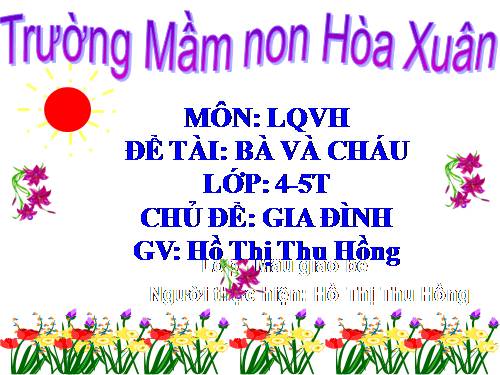 thơ-Bà và cháu