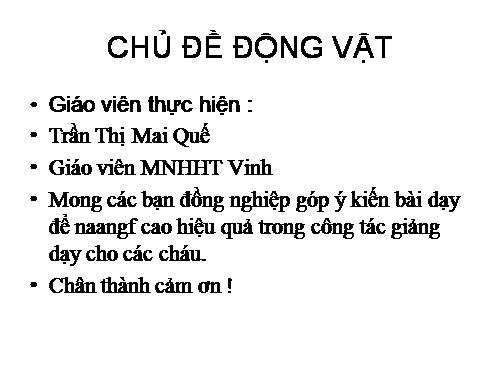 Trần Mai Quế( MNHHT_ Vinh)