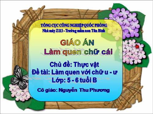 Làm quen với chữ U-Ư