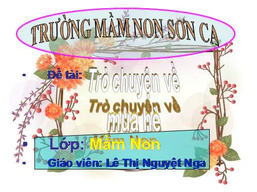 Trò chuyện về mùa hè - không kèm phim