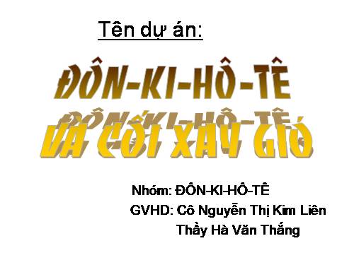 Dạy theo dự án - năng lượng gió