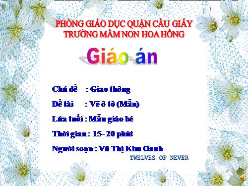 giáo án tạo hình