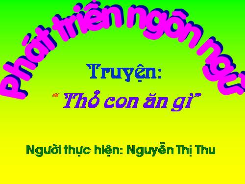 truyen: Thỏ con ăn gì