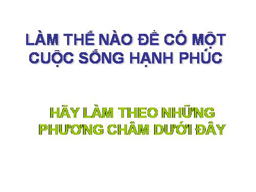 cuoc song