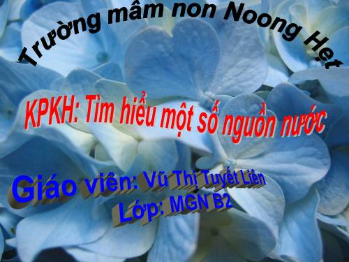 KPKH: Nước