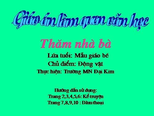 Tho :Tham nha ba