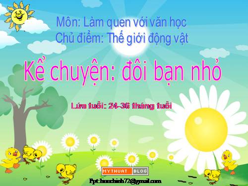 Truyện ĐÔI BẠN NHỎ(hình động)