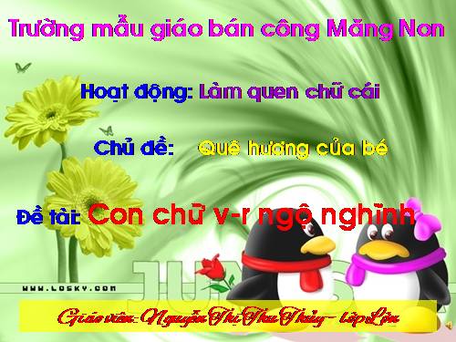 LQCC: Con chữ v- r ngộ nghĩnh