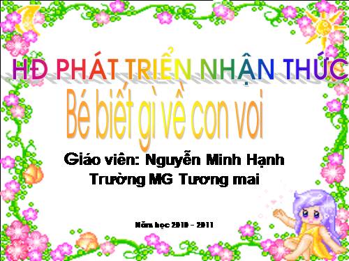 Bé biết gì về con voi