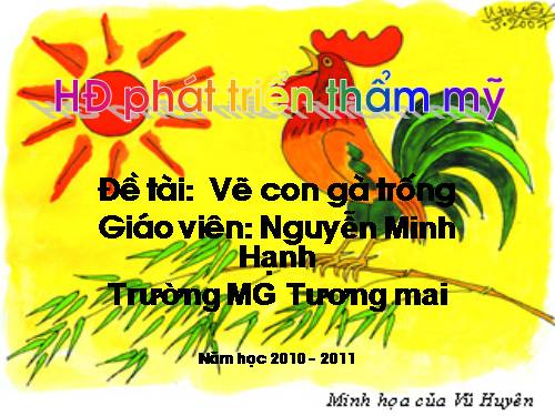 HĐ vẽ con gà trống