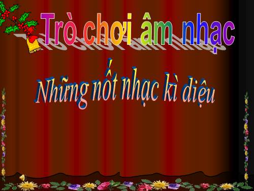 trò chơi âm nhạc