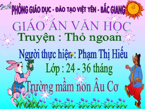 van hoc - tho ngoan