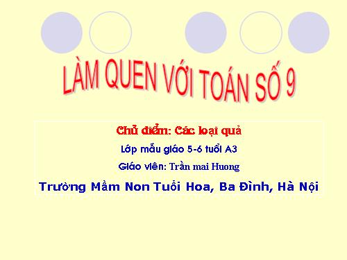 lam quen voi toan so 9