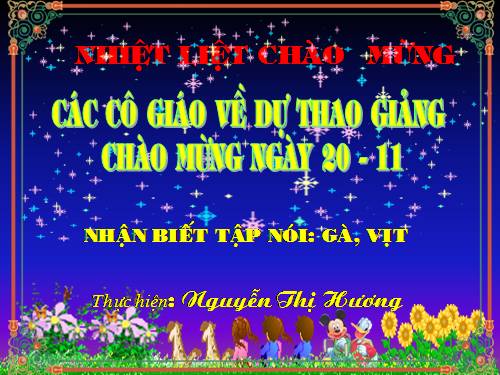 chuyen de tinh nbtn con vit- con ga