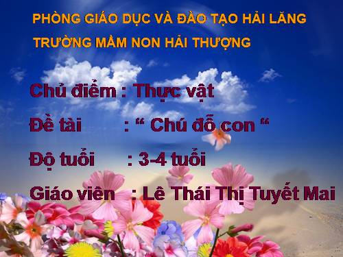 chú đỗ con