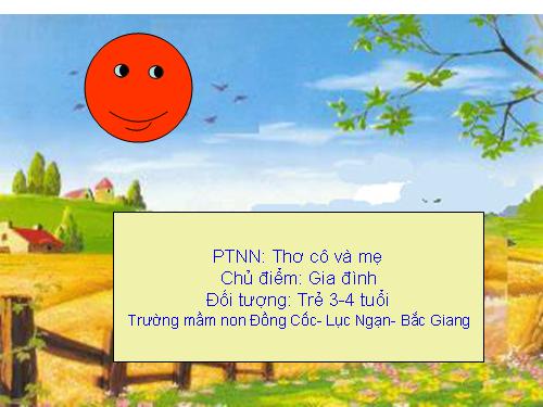 thơ: Cô và Mẹ