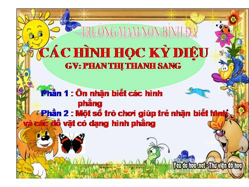 một số trò chơi mầm non