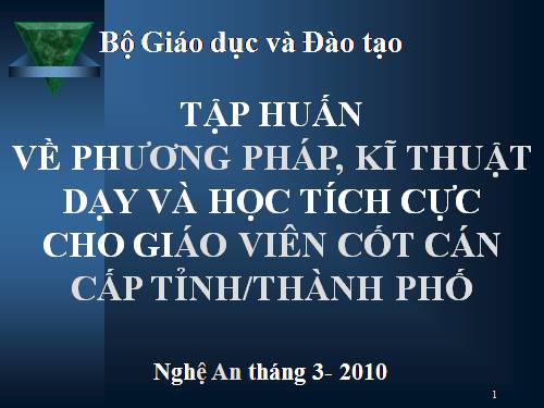 Phan 1DAY HOC TICH CUC (sua 6-3-2010).PPT