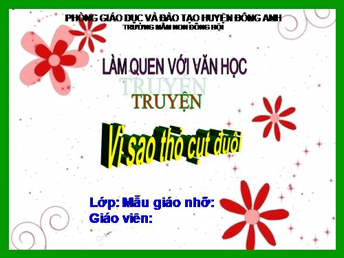 truỵen Vì sao tho cut duoi