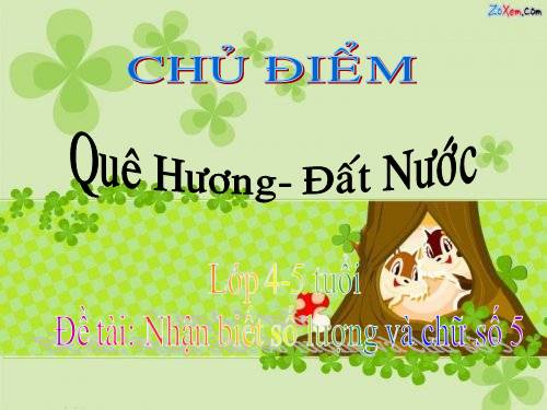 toán số 5 chủ điểm quê hương