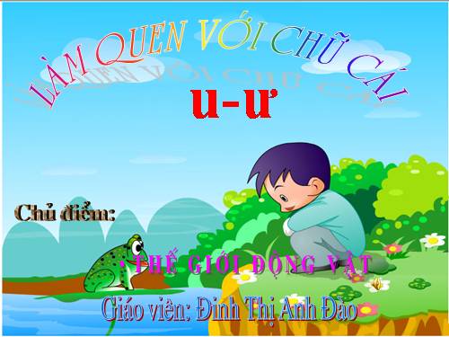 làm quen với chữ cái u ư