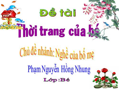 Thời trang của bé