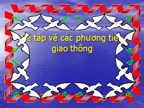 vẽ phương tiện giao thông