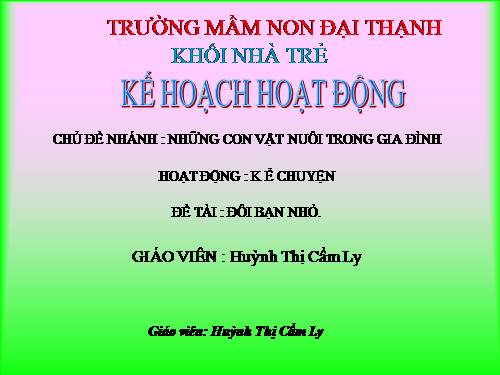 Những con vật nuôi trong gia đình