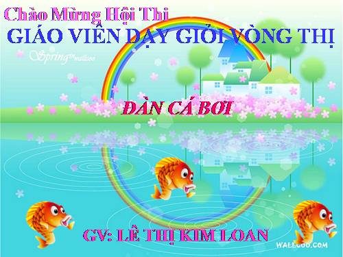 Dán đàn cá bơi ( nhà trẻ)