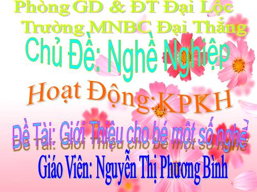 CHỦ ĐỀ NGÀNH NGHỀ