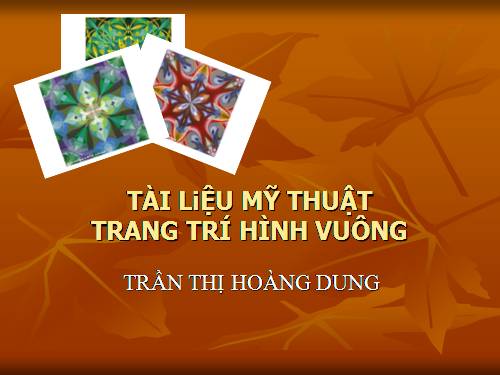 Trang trí hình vuông