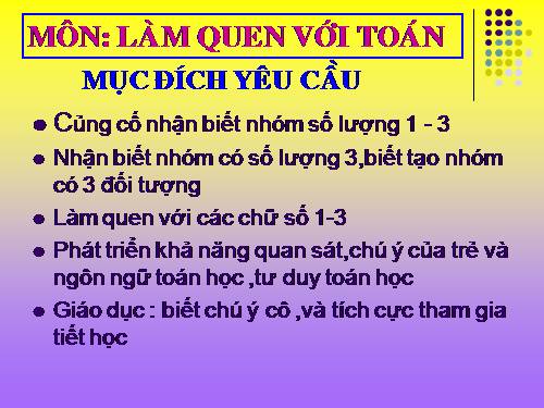 Làm quen với toán