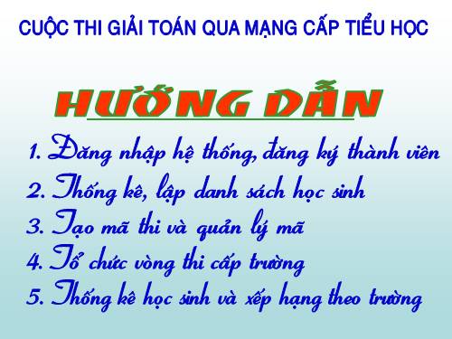 Hướng dẫn Violympic