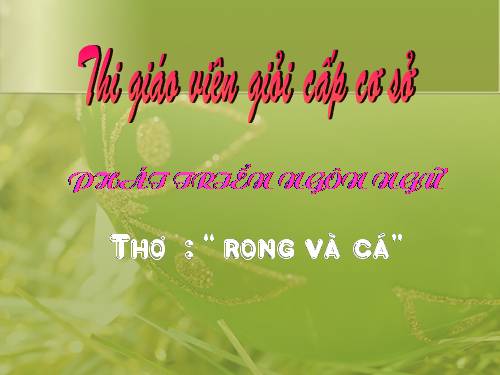 thơ rong va cá