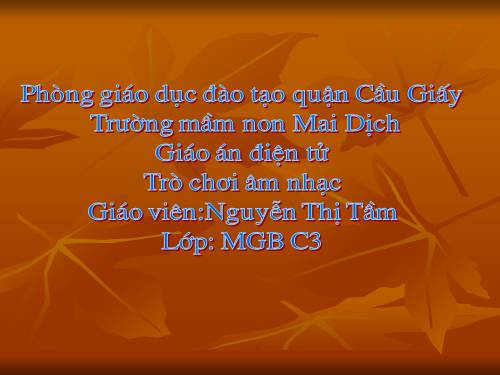 Trò chơi âm nhạc