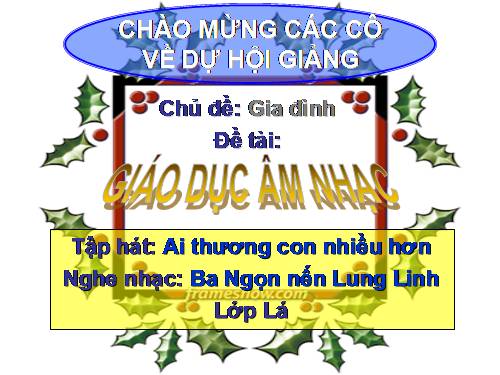 Ai Thương Con NHiều Hơn