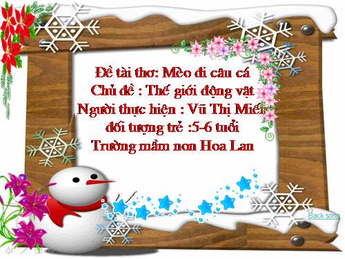 Thơ: Mèo đi câu cá