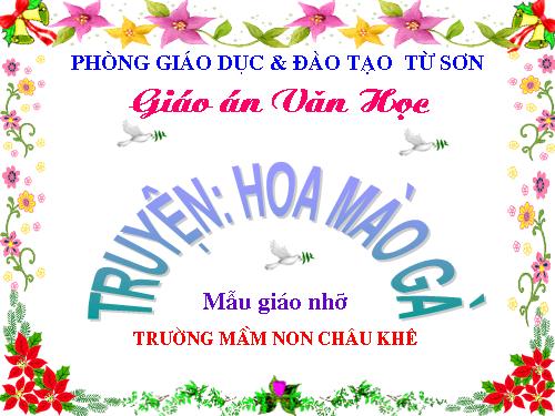 Hoa mào gà - mẫu giáo nhỡ