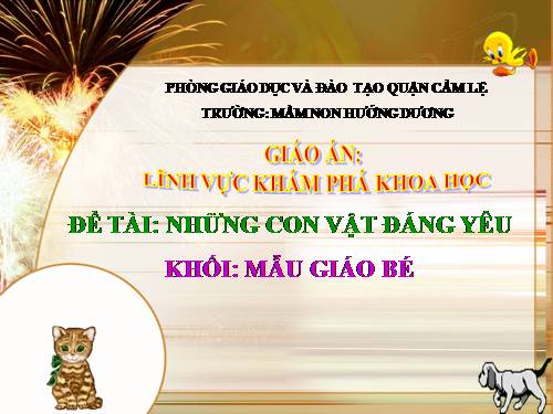 KPKH:Những con vật đáng yêu