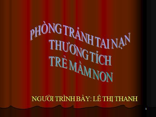 phòng tránh tai nạn cho trẻ