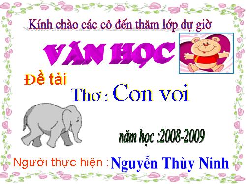 Thơ : Con Voi