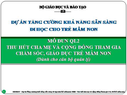 THU HÚT CHA MẸ CHĂM SÓC TRẺ