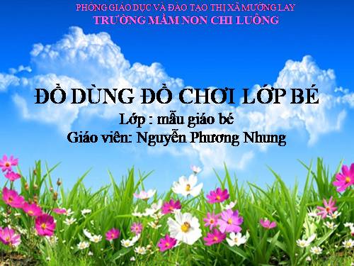 Trò chuyện về đồ dùng ở lớp