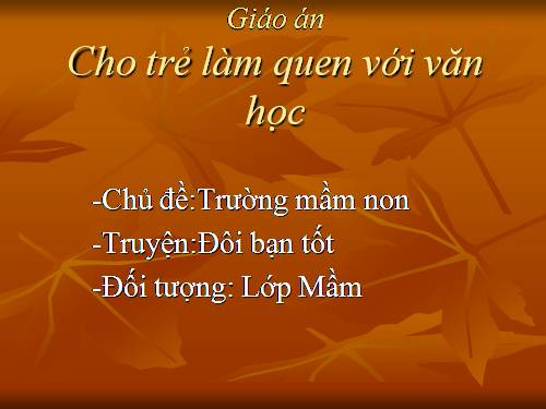 truyện đôi bạn tốt